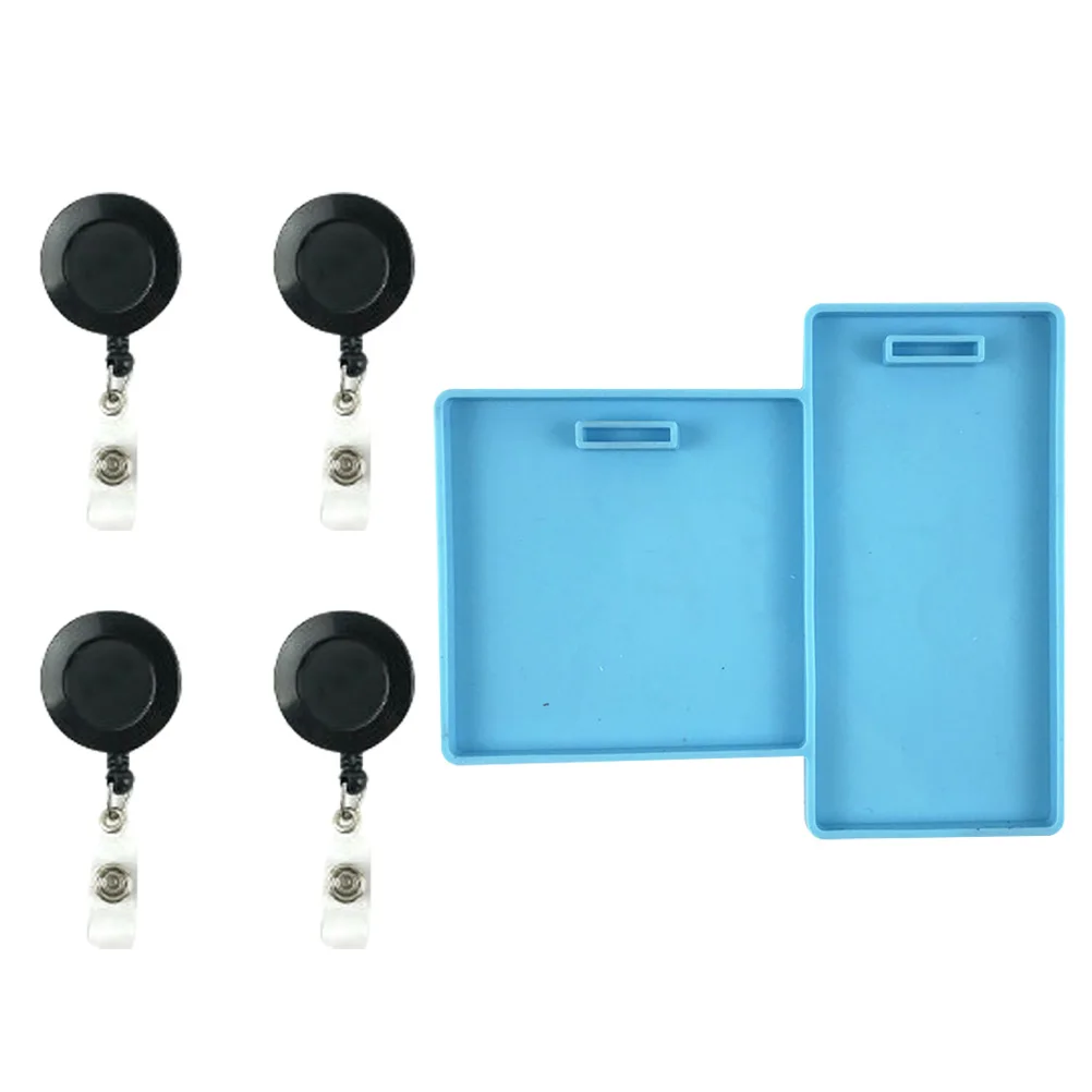 

Silicone Chest Badge Mold DIY Work ID Card Holder Nurse Epoxy Casting Jewelry Accessories Lightweight Portable Storage