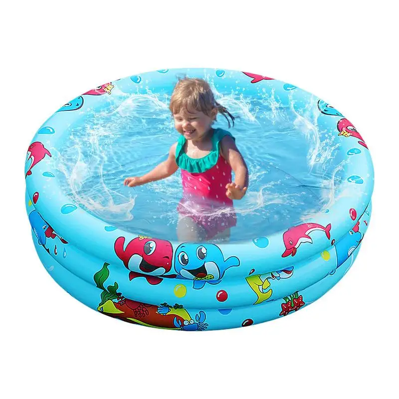 

Circular Swimming Pool Three-Layer Water Fountain Toys Roun Kiddie Swimming Pools Swimming Pool For Toddler Outdoor Pool Quick