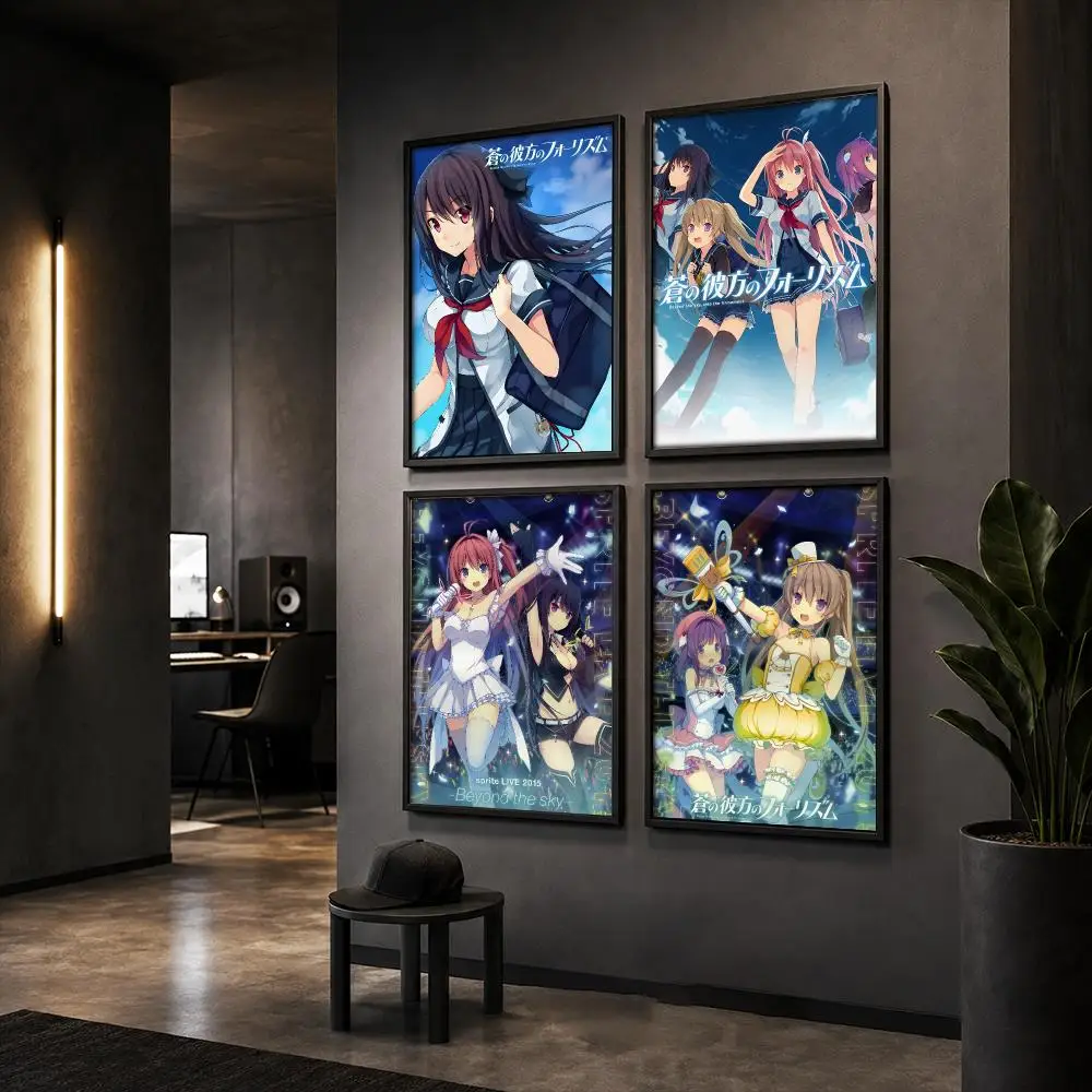 Aokana Four Rhythm Across The Blue Poster HD Home Wall Stickers House Hallway Living Room Bedroom Bar Office Decor Art Prints