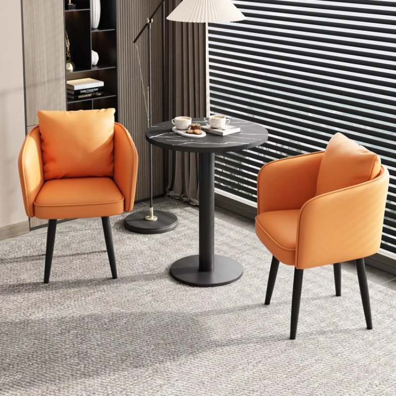 Modern Minimalist Dining Chair Commercial Luxury Hotel Negotiation Reception Chair Nail Learning Makeup Tea Furniture Sillon