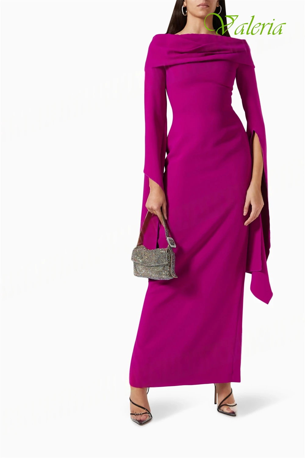 Sukienki wieczorowe z dekoltem łódkowym na zamówienie, eleganckie i wykwintne sukienki jersey na specjalne okazje oraz modne sukienki na studniówkę z długim rękawem.