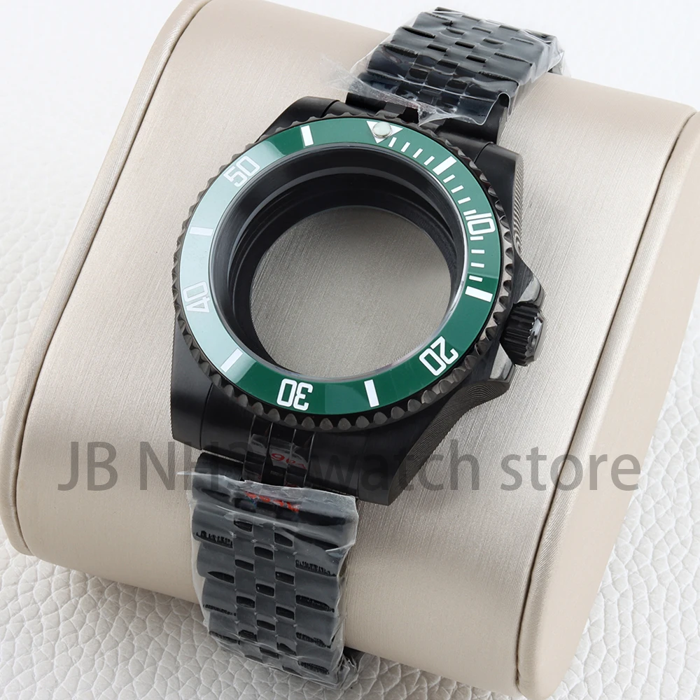 

40mm Watch Case NH35 Sapphire Glass for SUB GMT Yacht-Master NH34 NH35 NH36 NH38 Movement 316L Stainless Steel Jubilee Bracelet