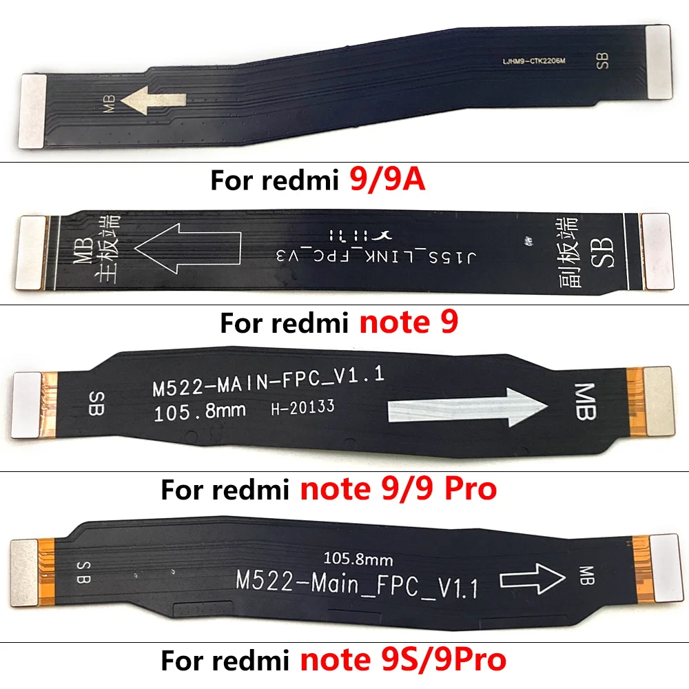 50Pcs，NEW Tested Main Board Motherboard Connector Board Flex Cable For Xiaomi Redmi 8 8A 9 9A 9T Note 8T 6 7 8 9 Pro 9S 8 2021