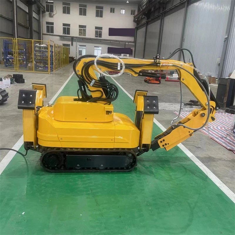 Compact Hydraulic Demolition Robot Unmanned Mini Excavator for Cave Mining Blasting Cleaning Remote Control Demolition Robot