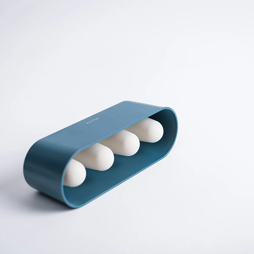 

1Pcs Ice Cream Mold Light Green PP Silicone Popsicle Mold for Home Kitchen Easy Clean Ice Cube Tray Summer