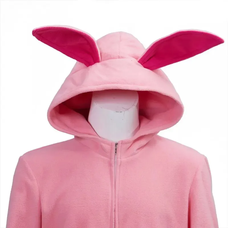 부활절 토끼 코스프레 의상 핑크 잠옷 점프슈트 여성용 나이트드레스 eo]5
