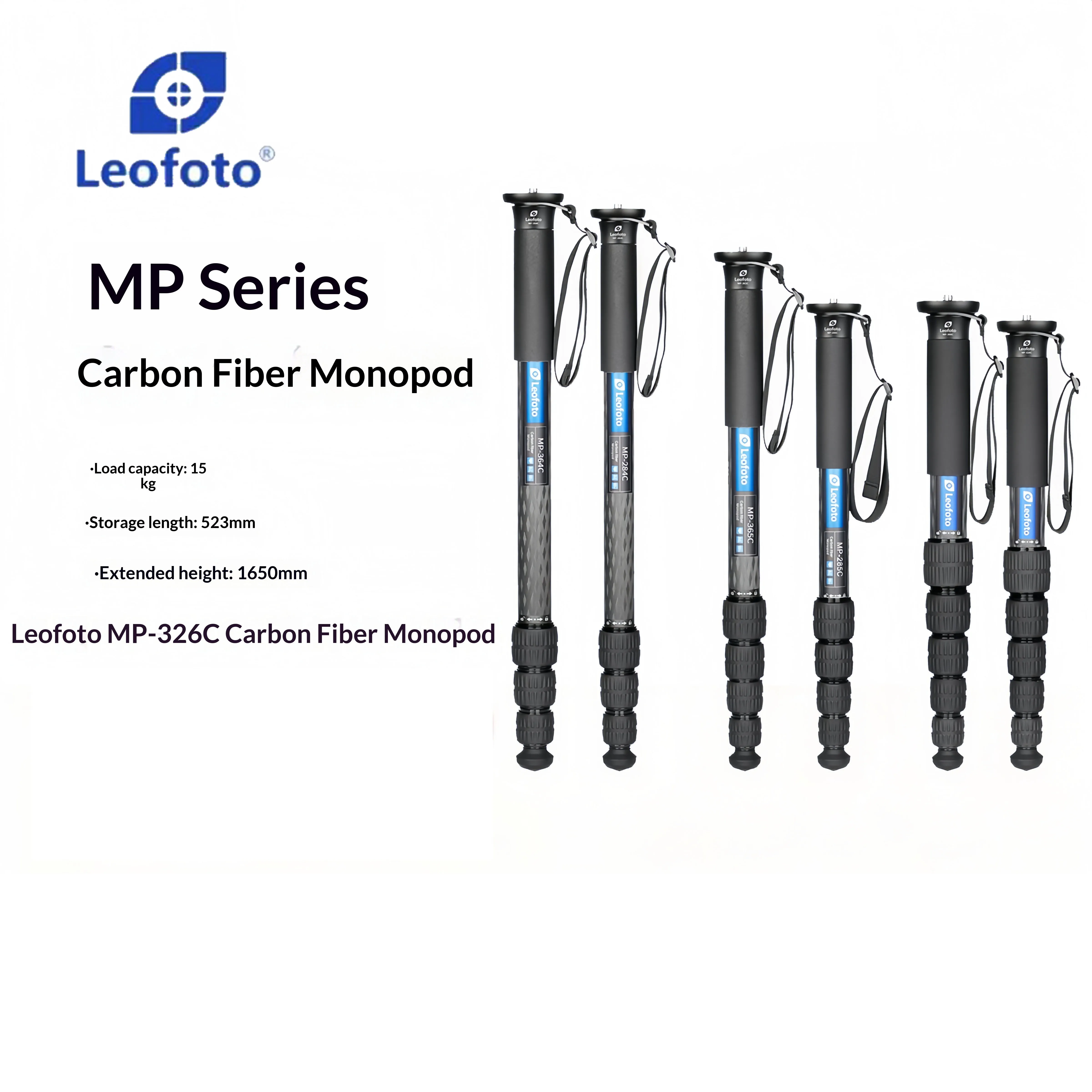 

Leofoto MP-326C Series Imported 10-Layer Carbon Fiber Monopod Professional Photography and Videography Single Leg Tripod