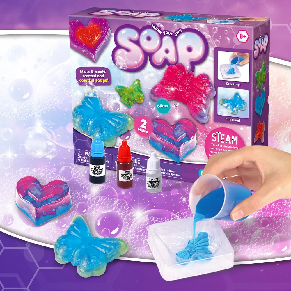 DIY Soap Making Kit STEM Science Experiment Set Educational Toy Handmade Soap Craft Kit Creative Activity