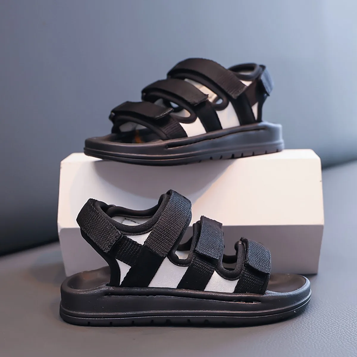 

2025 Big Boys Shoes for Kids Children's Sandals for Boy Summer Beach Non-slip Soft Bottom Fashion Children's Sports Shoes 27-37