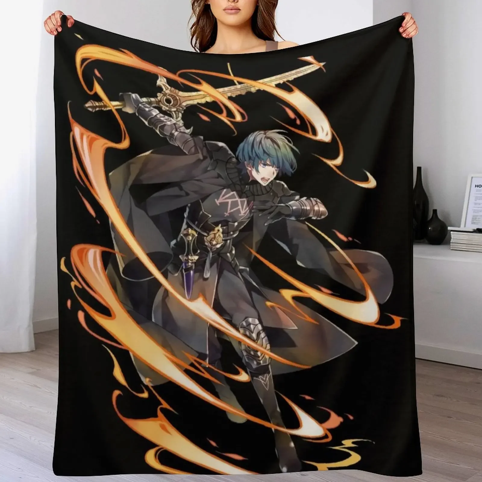 

Byleth Male Sword attack Throw Blanket Versatile Cozy Throw Blanket for All Occasions