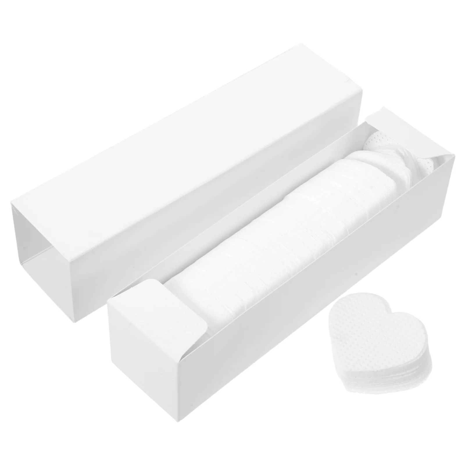 500 Stuks Nail Reinigingsdoekjes Niet-pluizende Hartvormige Polish Remover Pads Zacht Absorberend Voor Nagels Wimper Extension Lijm