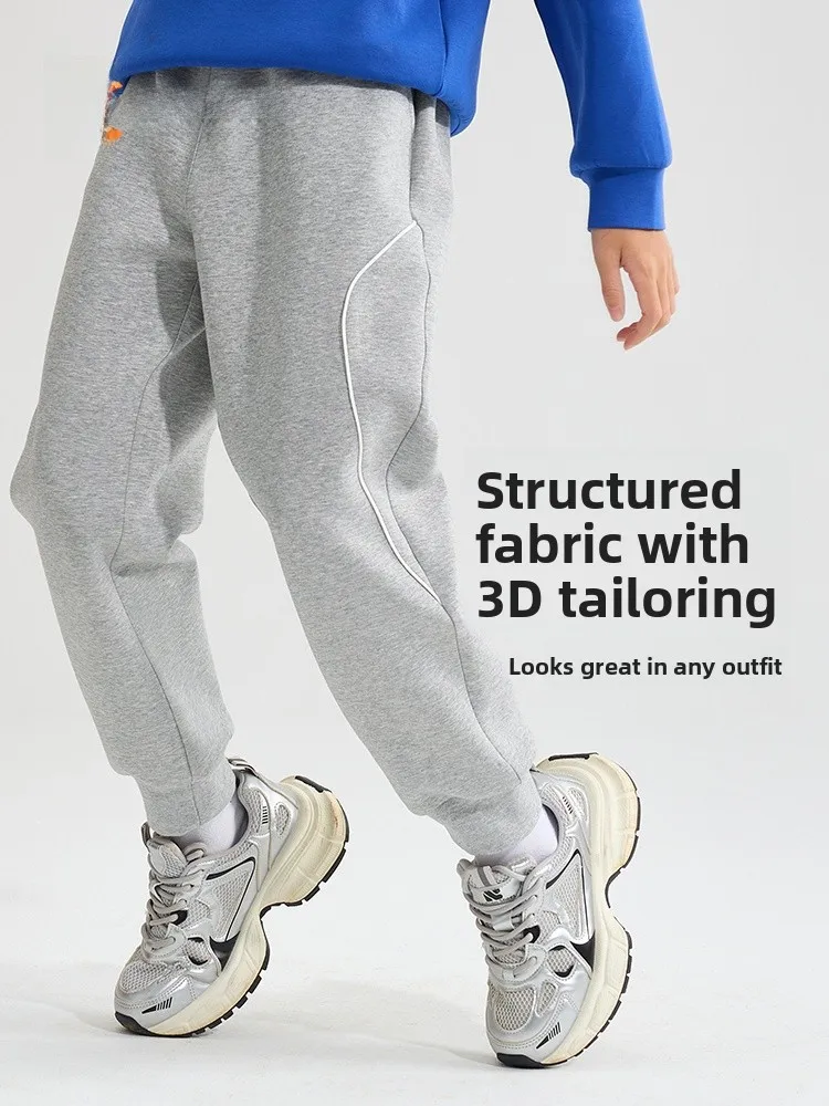 春夏カジュアルパンツ子供用ゆったり快適エアレイヤードレジャーパンツカラフルベビーベッドcn6308dポリエステル綿弾性繊維