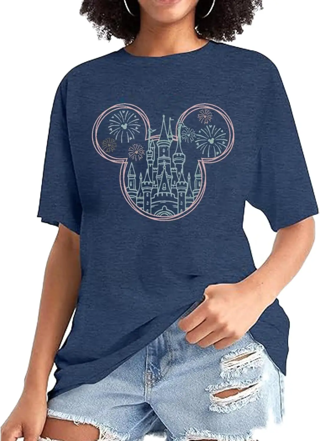 Magical Shirt for Women Magic Kingdom Tshirt Castle Graphic Tee Family Vacation Short Sleeve Tops Summer Casual Tops