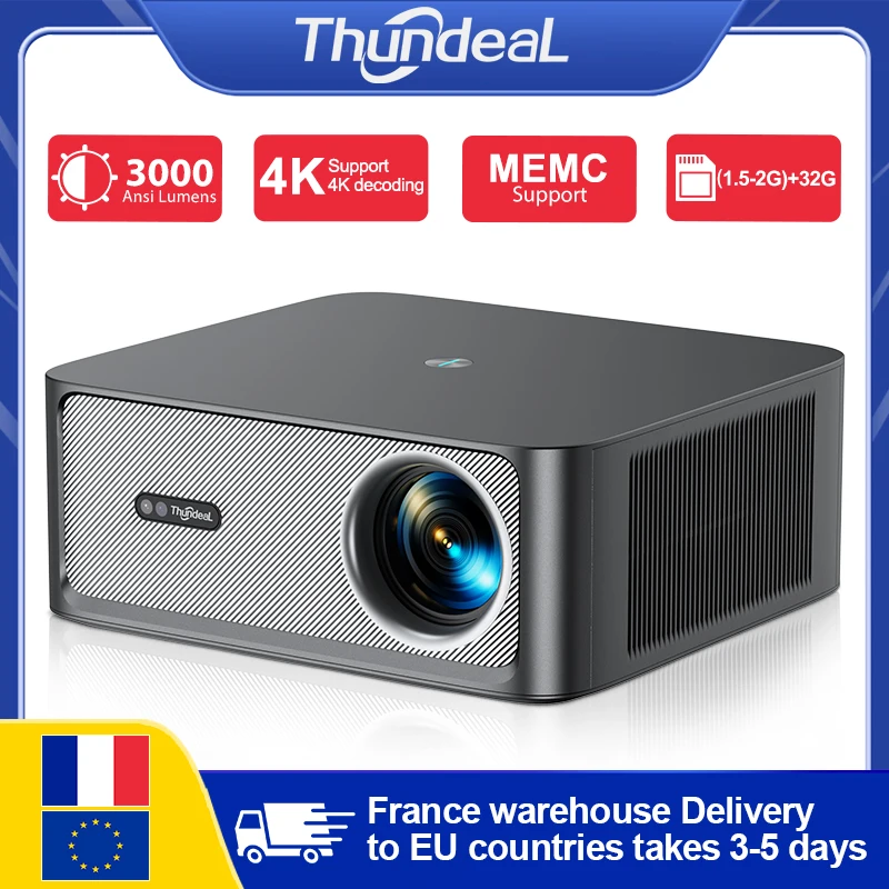 ThundeaL TD98Pro Proyector portátil 2K 4K Full HD Película Gaming TD98 Pro 2G 32G Video Cine en casa WiFi Android Proyector de haz proyector portátil 4k proyector proyector portátil proyectores 4k proyector 4k