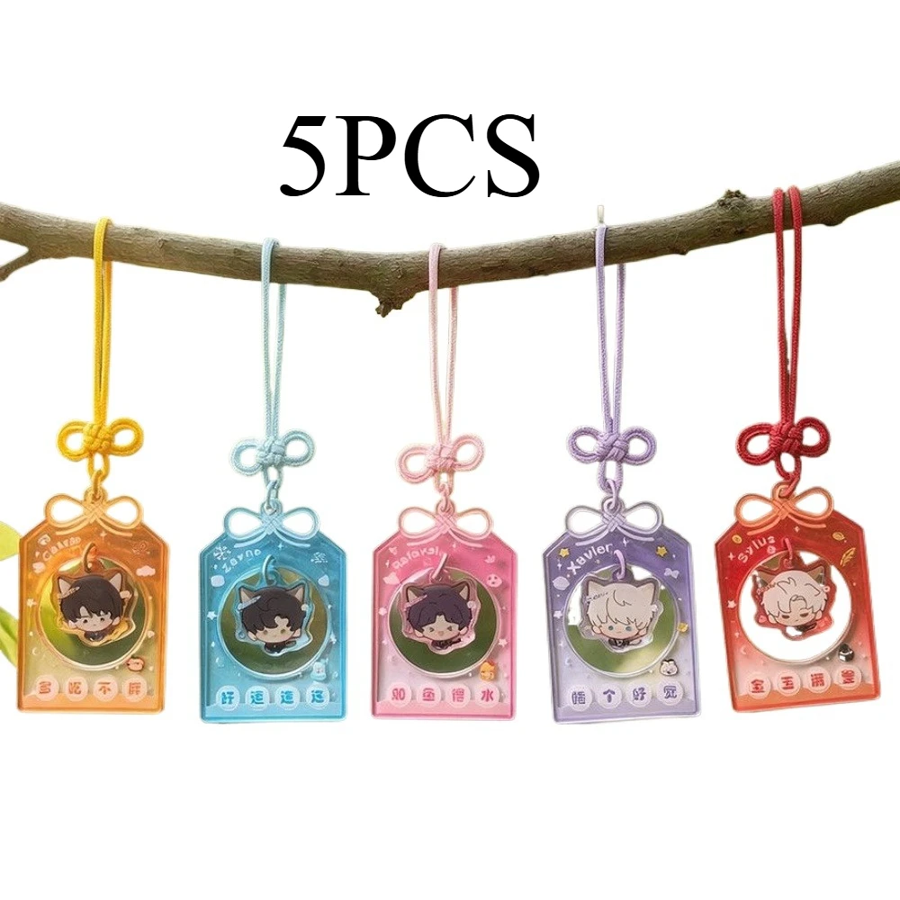 

SV Game Love and Deepspace Pendant Xavier Zayne Rafayel Sylus Colored Window Acrylic Keychain Cute Decoration Backpack Pendant