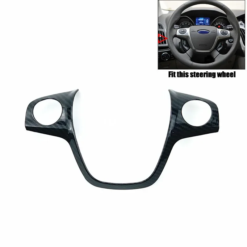 Car Steering wheel Special Decorative Cover Sticke case For Ford Focus 3 mk3 (2012-2014)/ KUGA Escape 2013-16/ C-MAX 2011-2018