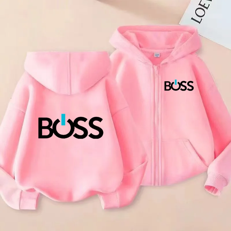 الأطفال سستة نمط سترة الملابس البلوز الفتيان الفتيات 3-12Yrs LongSleeve أعلى طباعة هوديي عارضة الأزياء الساحرة معطف