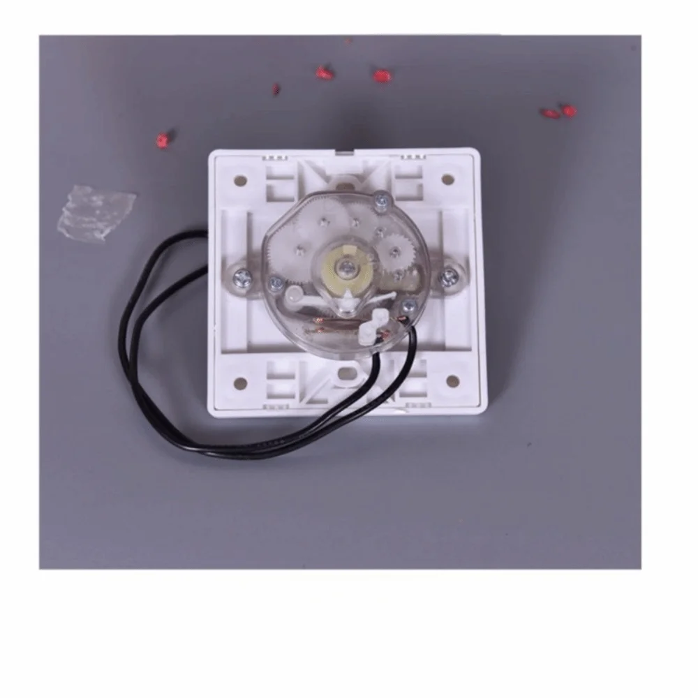 86 Panel Countdown Timer Switch White Countdown Control AC 220V Timer Mechanical Control Plastic Timer Wall Switch Installation