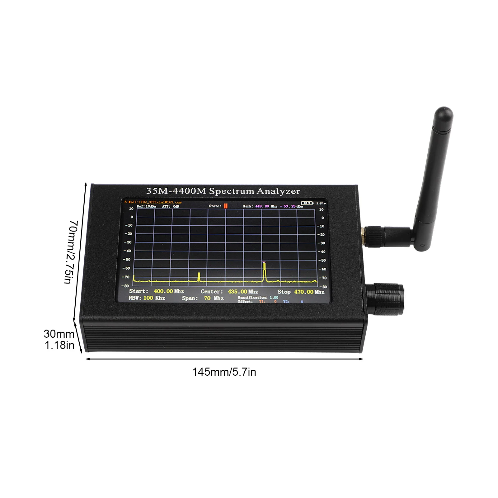 Easily Portable for spectrum Analyzer with Multiple Scan Points and Adjustable Settings for Enhanced Functionality