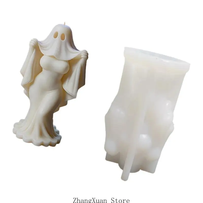 Shade Bride Silikonformen Halloween Kerze Silikonform Hitzebeständig Einfaches Entformen für die Herstellung von – Detail 3