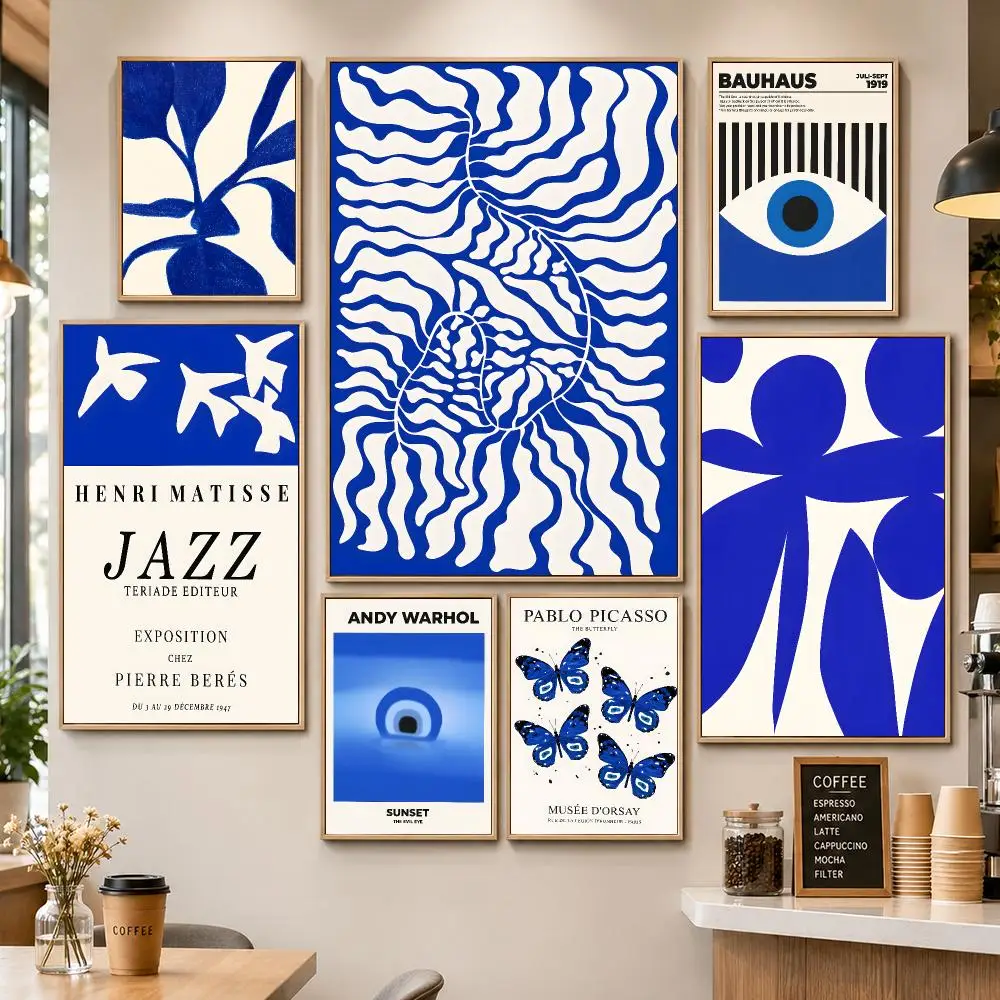 Color International Klein Blue Art Poster HD Wall Decor Apartment Dorm Office Cafe Bedroom Home Gift