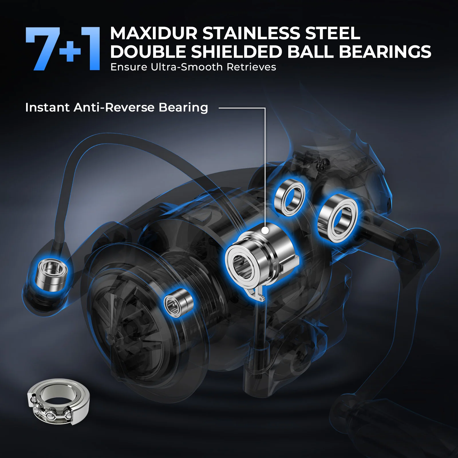 KastKing Spartacus II Plus – Carrete spinning 10 kg de arrastre - imagen 3