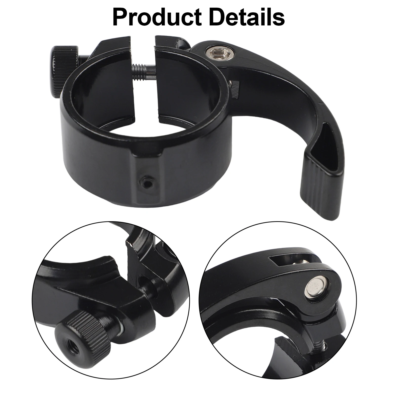 

38mm Aluminum Alloy Seatpost Clamp Designed Specifically for Folding Bicycles with Nonslip Hollow Buckle System