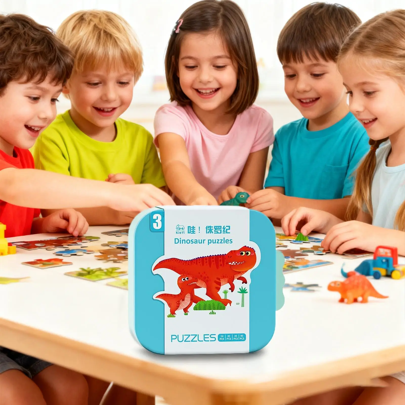 Puzzle Kinder Frühes Lernen Cartoon Spielzeug Lernpuzzles Für 3-5 Jahre Alte Jungen Mädchen Weihnachtsstrumpffüller Reisen
