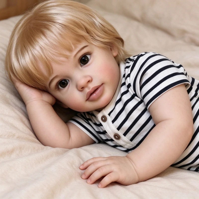 66CM Pippa  Huge Baby Reborn Toddler Doll Lifelike 3D Painted Skin with Visible Veins Handmade Doll
