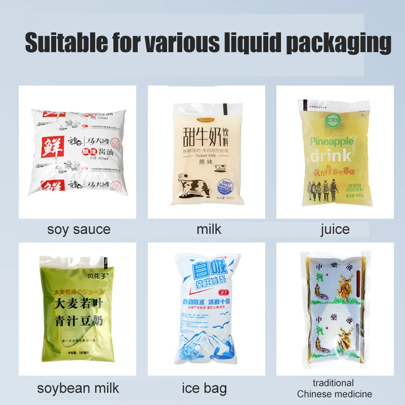 Automatic Pure Water Plastic Bag Sachet Pouch Filling and Sealing Packaging Packing Machine