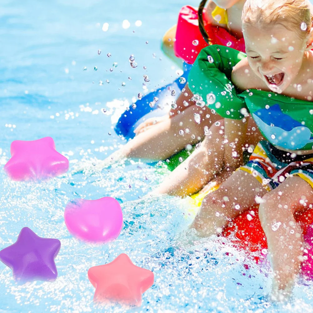 200個入り キッズプレイボール プラスチック製オーシャンボールピット 室内プレイペンセット 耐圧性 ハート・星型 子供の遊び時間に最適