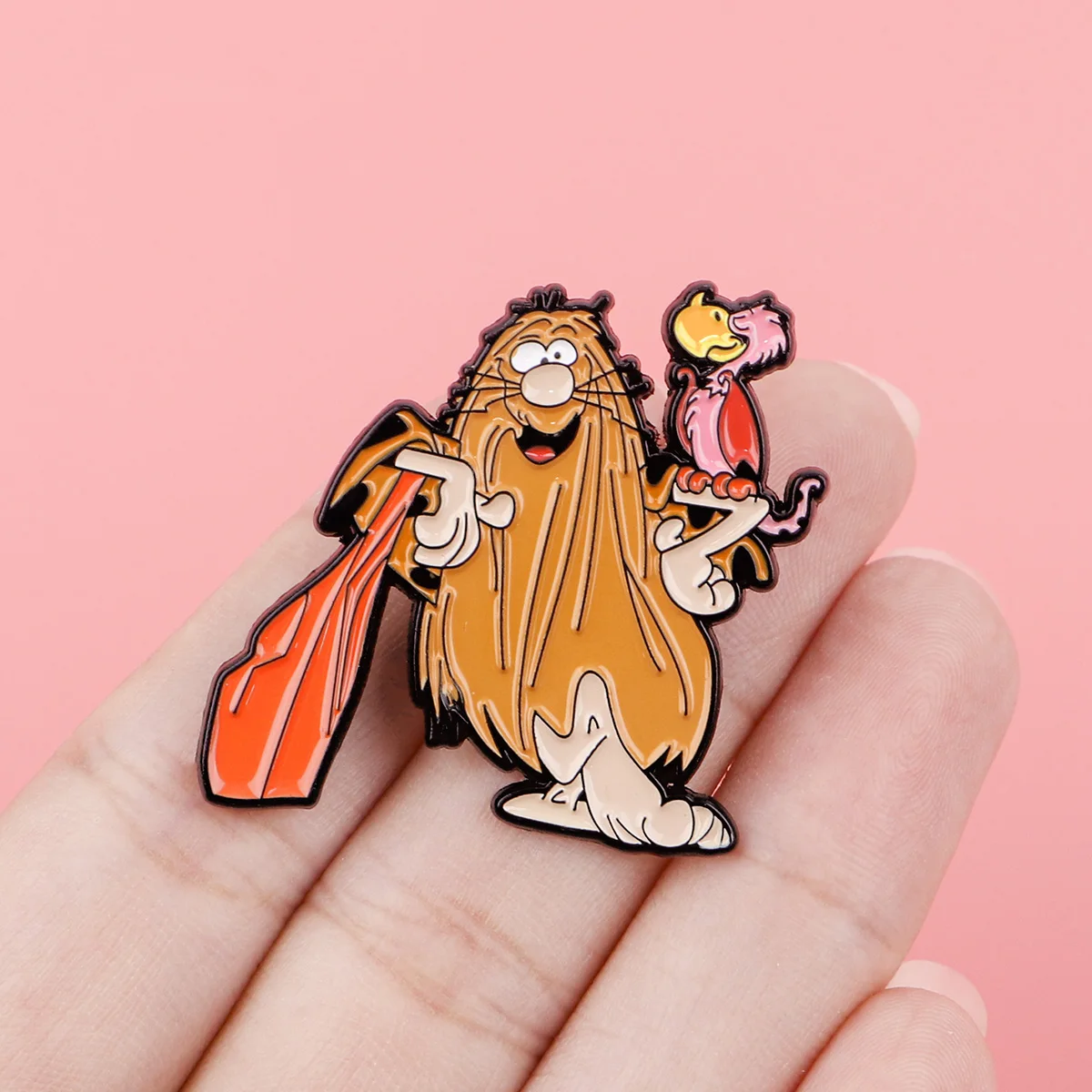 Captain Caveman Enamel Pins Cartoon Figures Badges Metal Lapel Brooch For Backpacks Brooches Fashion Jewelry Accessories Gifts