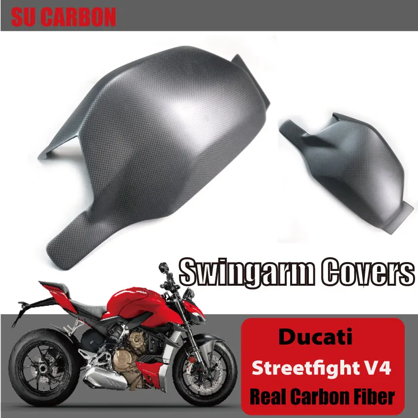 100% Real Carbon Fiber For Ducati Streetfight V4 Motorcycle Accessories Swingarm Covers Fairing