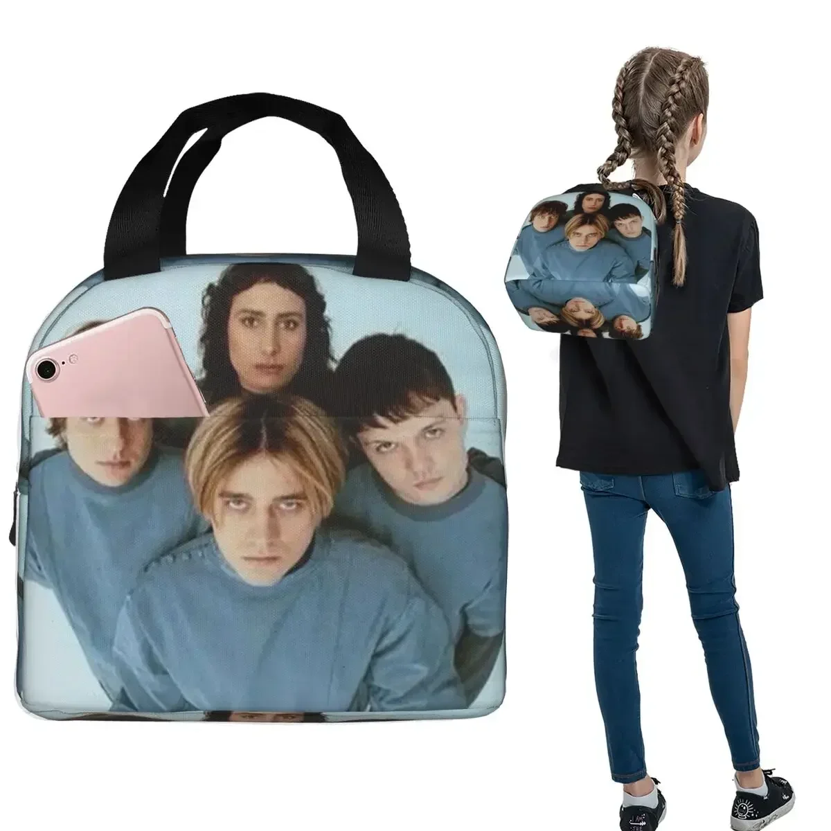 Katarsis Tavo Akys Lituania Eurovisión 2025 Bolsa térmica para el almuerzo para mujeres y niños, cajas de comida portátiles, bolsa térmica para el almuerzo