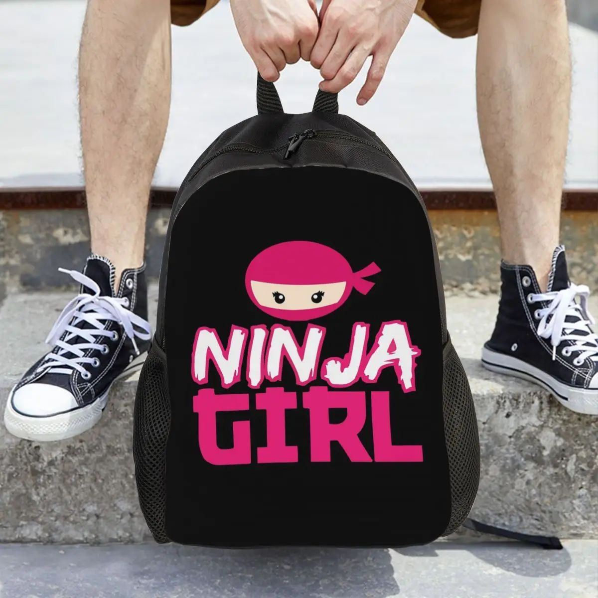 

Spy Ninja Girl Backpack Hot Sale Daypack Large Capacity Children BookBag School Bag Shoulder Bags for Men Women