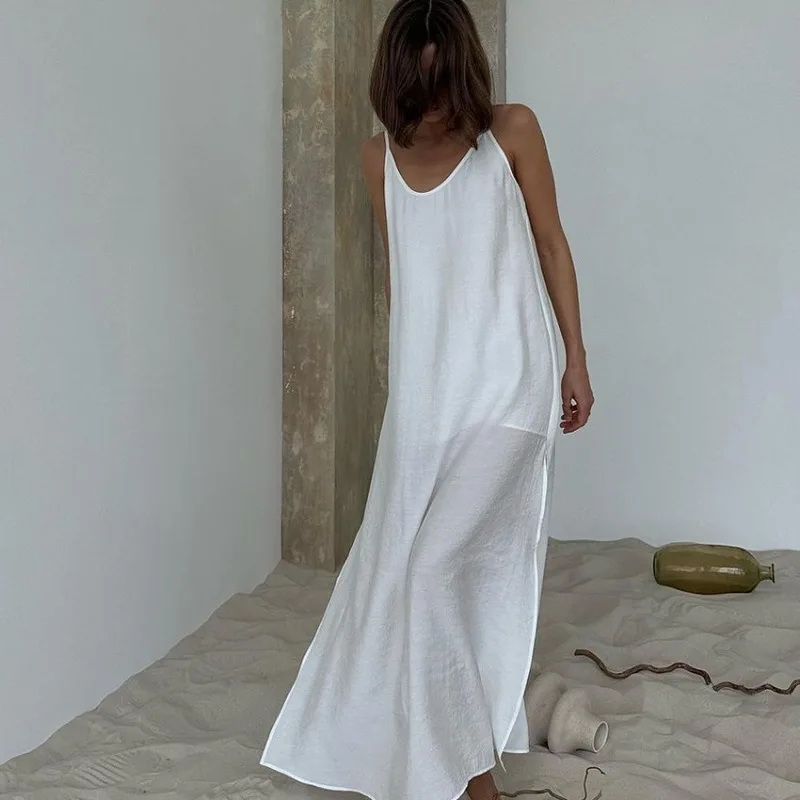 2026 New Spring Summer Women's Loungewear Soft Breathable Loose Fitting Solid Color Pajamas Perfect for Indoor Outdoor Wear L