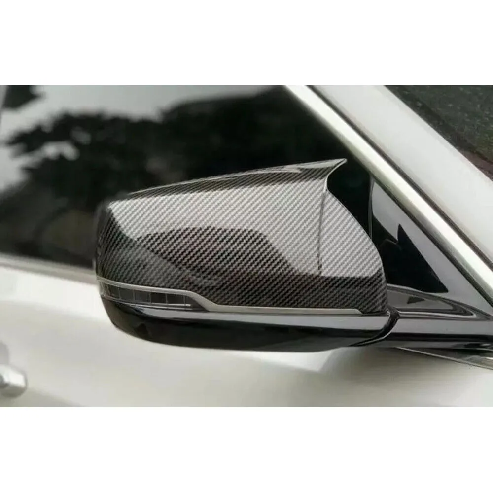 For Cadillac CT5 CT6 2020-2024 Car Sticker Rearview Side Mirror Cover Wing Cap Exterior Door Rear View Case Trim Carbon Fiber