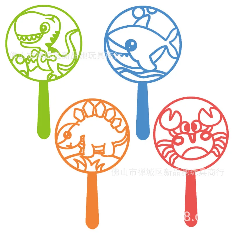 Crianças dos desenhos animados dinossauro caranguejo tubarão bolha anel ao ar livre bolha soprando brinquedo bonito anel de bolha + disco conjunto bolha adereços