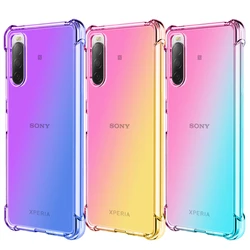 Shockproof Air-Bag Case for for Sony Xperia 10 1 VI 5 V IV III II Ace 8 Gradient TPU Silicone Cover Four Corners Anti-Drop Shell