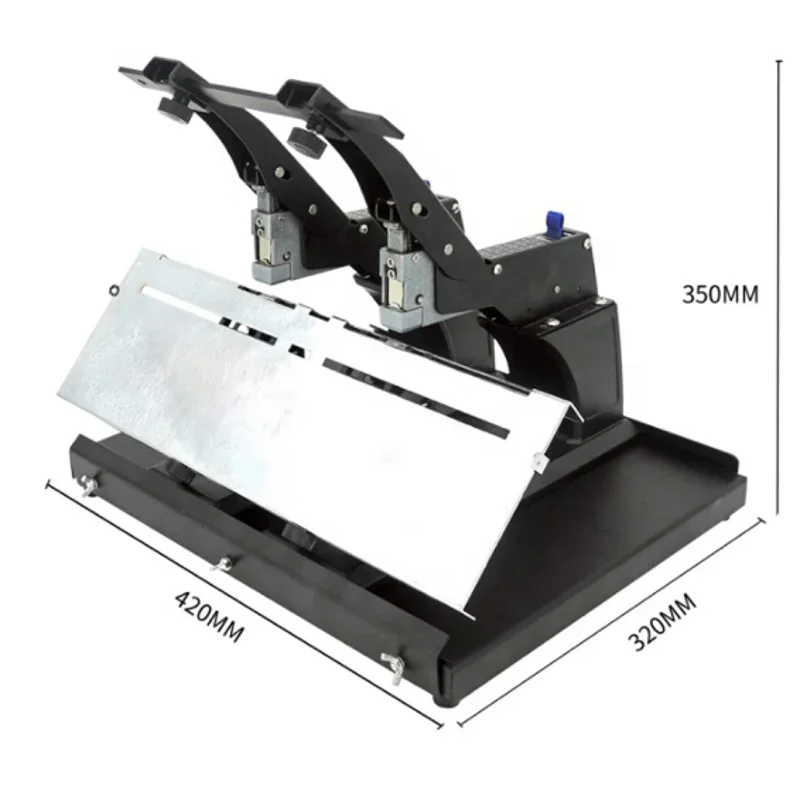

Manual Stapler with Double Saddle Stitching Desktop Stapler Machine Professional Heavy Duty Binding Tool for Office School