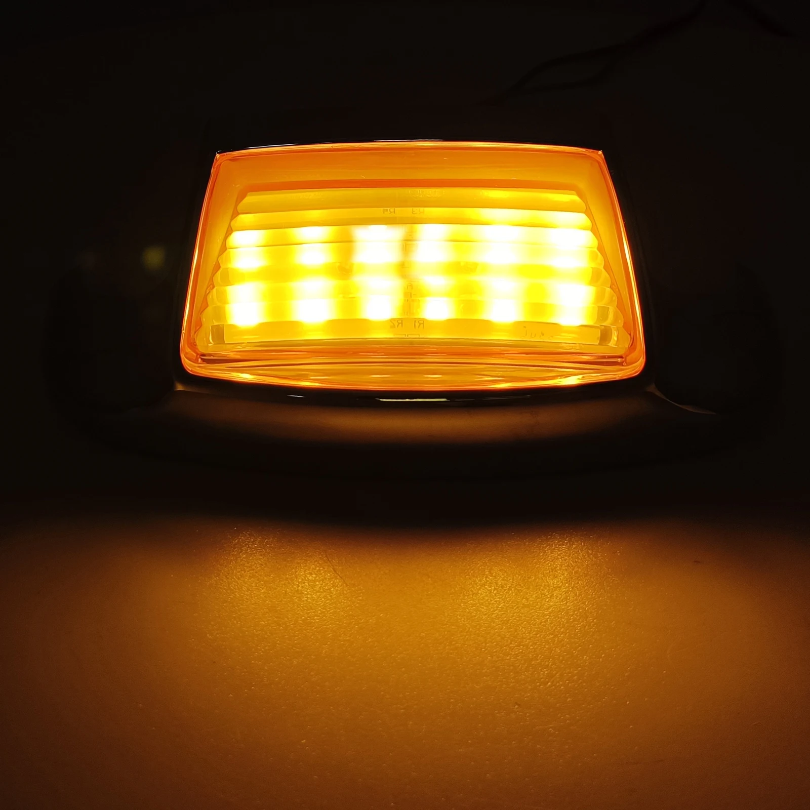 Motorcycle Front Rear Fender Tip LED Light Edge Lamp Smoke Amber Red For Harley Touring Road King Electra Glide Heritage Softail view 5