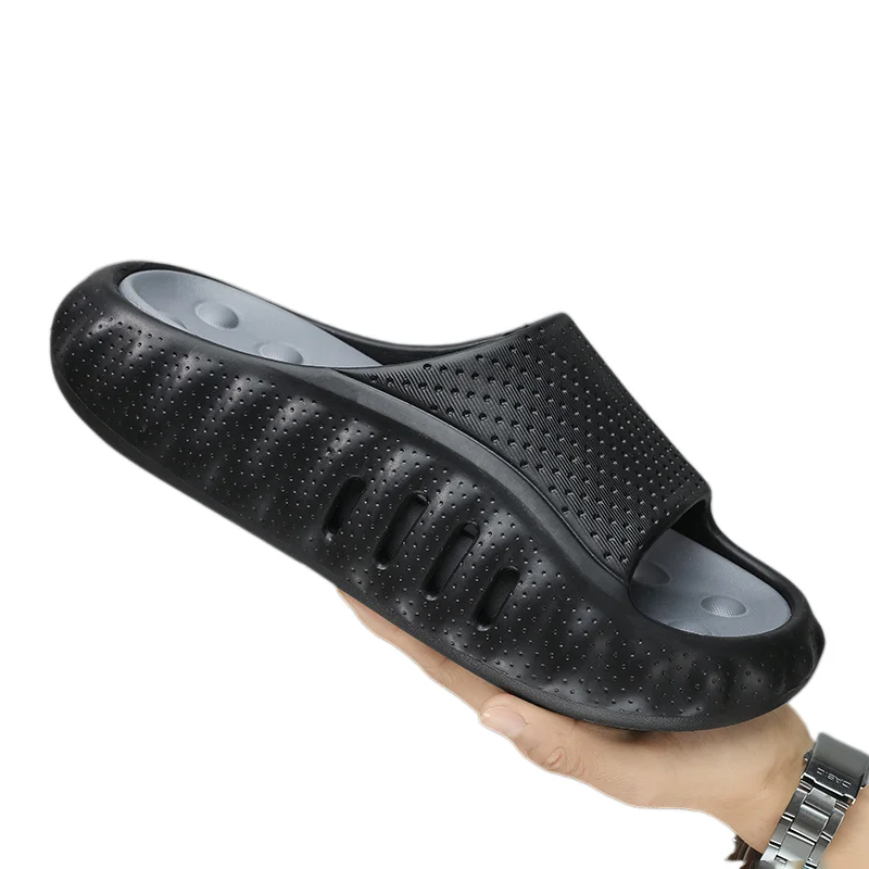 

Новые летние мужские массажные тапочки для дома и улицы, нескользящие, удобные шлепанцы, пляжные сандалии, мужская повседневная обувь, домашние тапочки для мужчин