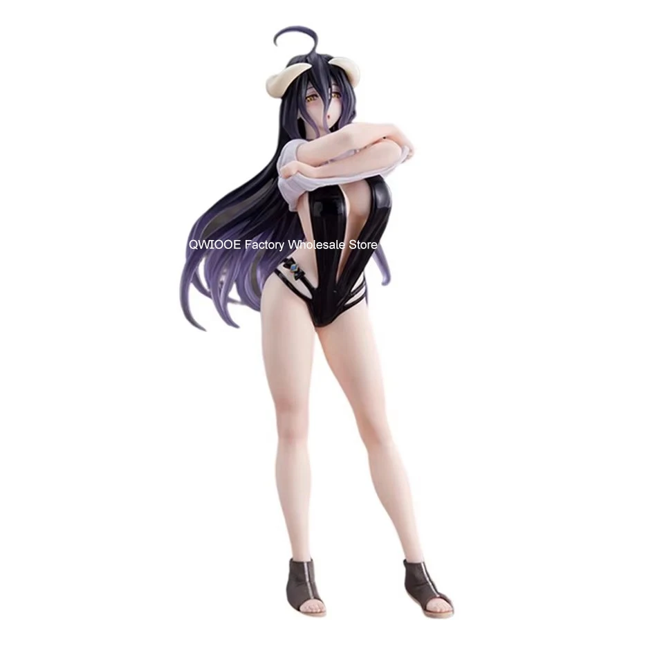 Original Japanese Version Taito Overlord 18cm Albedo Swimwear Action Figure Collection Model Doll Toys Gifts