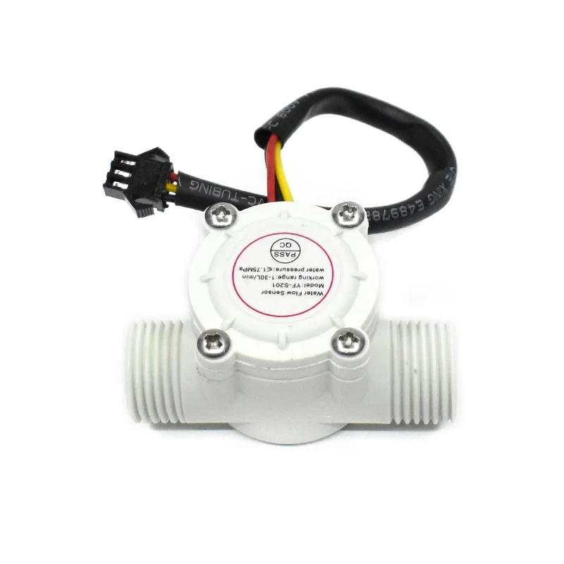 1pcs Water Flow Sensor Flowmeter Hall Control 1-30l/min