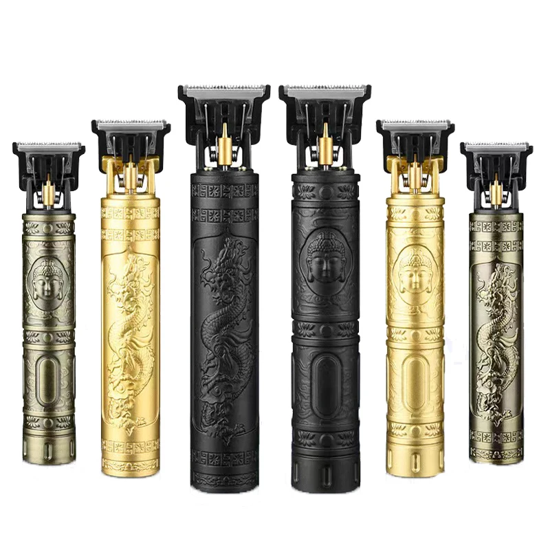 Rechargeable Vintage T9 Hair Clipper Mens Portable USB Shaver Barber Fast Charging Professional Hair Clipper For Male