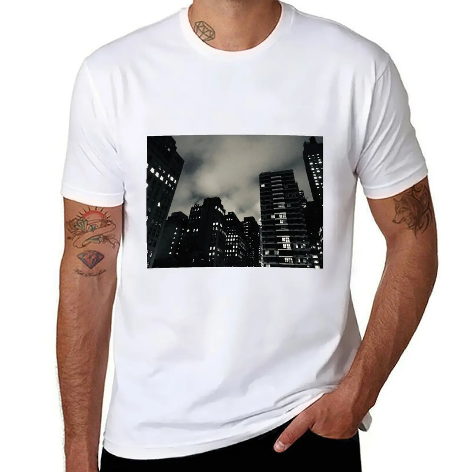 

Manhattan Night T-Shirt t shirts for man graphic tees man t shirts for men casual T-Shirt