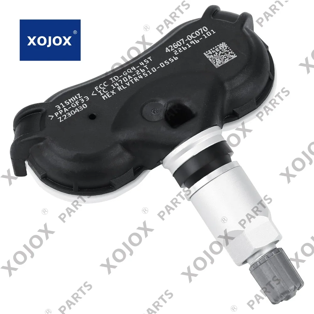 

Датчик давления в шинах XOJOX 42607-0C070, предварительно запрограммированный для 12-17 Toyota Tundra 14-20 Sequoia, 1 упаковка, 315 МГц, монитор давления в шинах