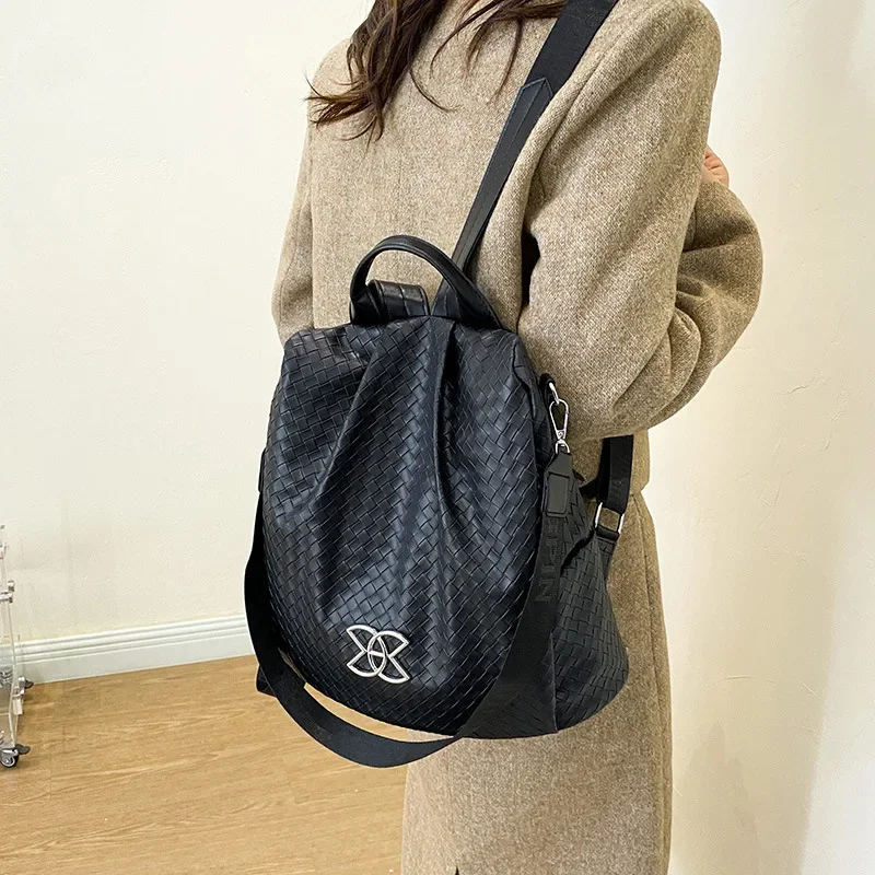 

2025 Autumn-Winter New Cowhide Leather Multi-Purpose Backpack - Laptop/IPad Compatible, Shoulder Bag & Stylish