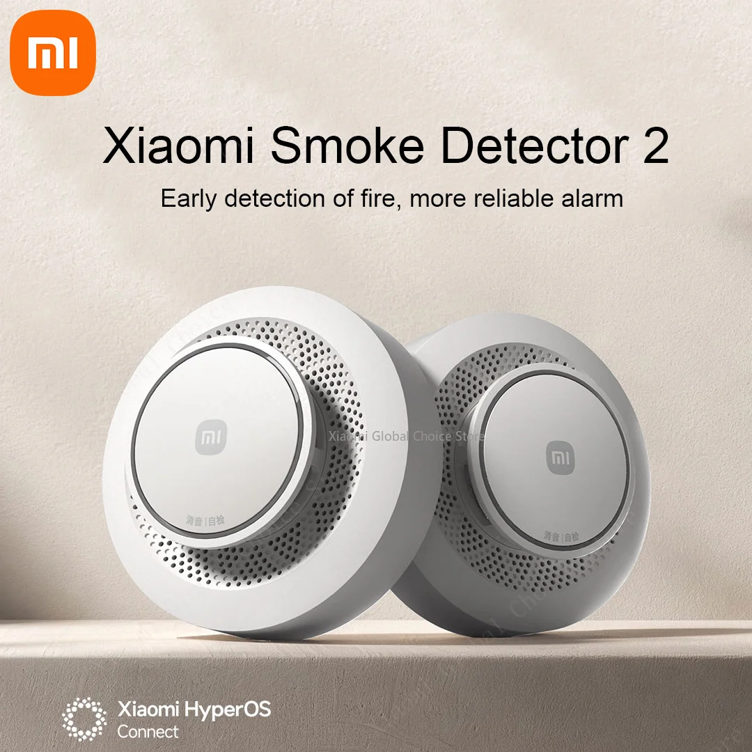 Xiaomi Smoke Detector 2 Honeywell Sensor Fire Alarm Audible&Visual Alarm Work With Bluetooth-compatible Gateway Smart Remote APP
