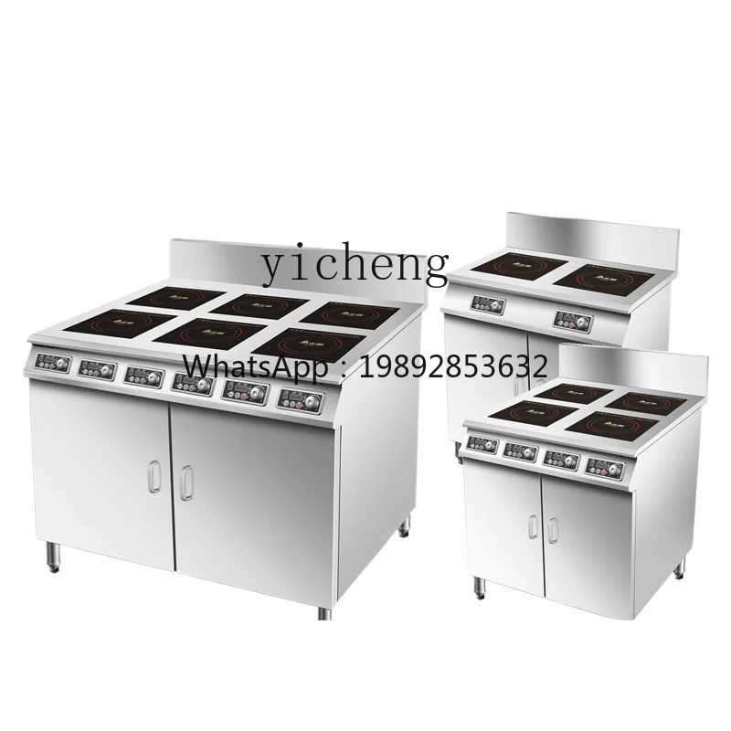 BB   commercial induction cooker multi-head six-eye Malatang special stove high-power cabinet